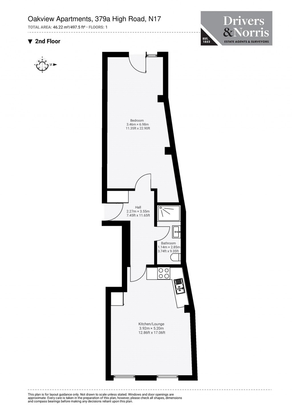 Floorplans For Seven Sisters, London