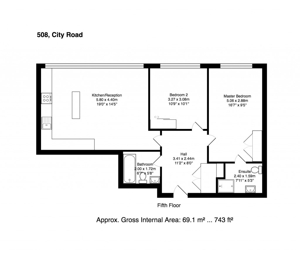 Floorplans For City Road, Old Street, London