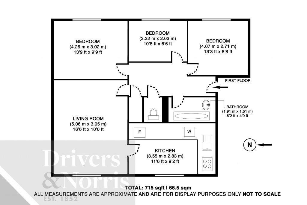 Floorplans For Sussex Way, Holloway, London