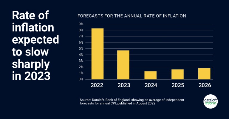 Rate of inflation expected to slow sharply in 2023