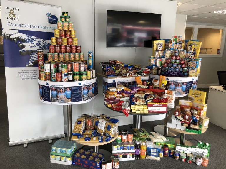 DRIVERS & NORRIS HAS HELPED TO DONATE MORE THAN 15,000 ITEMS OF FOOD FOR THE NATION’S LOCAL FOODBANKS