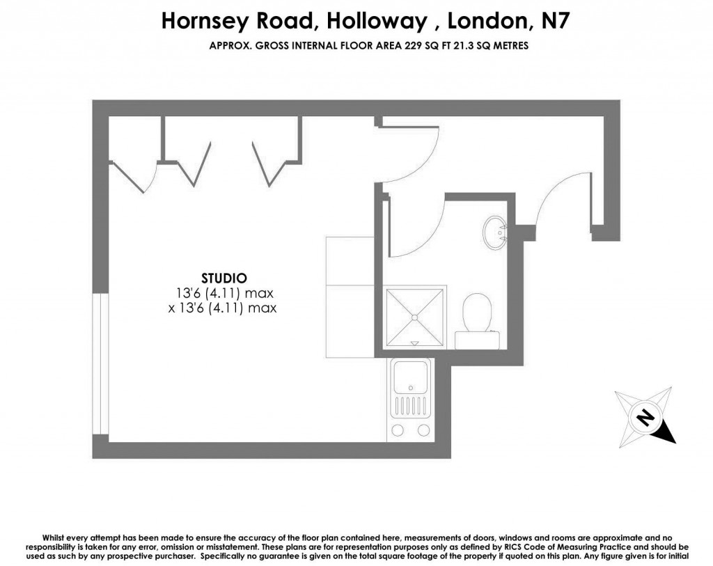 Floorplans For Hornsey Road, Holloway, London